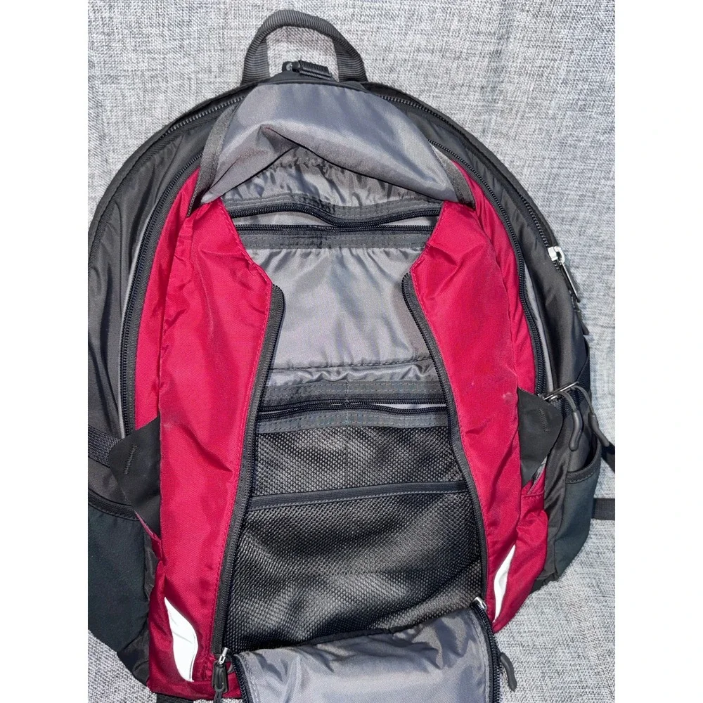The North Face Surge Backpack Red Black Grey Hiking Travel Laptop Bag